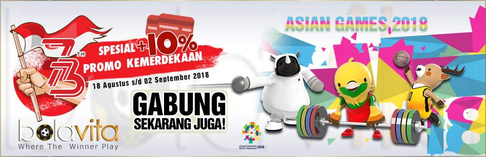 slide promo kemerdekaan & Asian games 2018